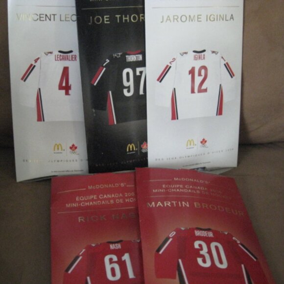 Lot of 5 McDonald’s Team Canada Hockey Mini Jersey's 2006 includes Joe Thornton - Picture 2 of 9